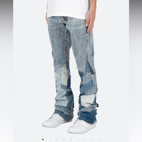 MNML Patch Flare Denim Pants - Picture 1 of 5